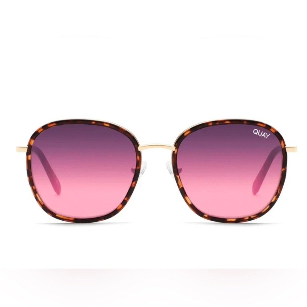 Quay Australia Tortoise Frame with Pink Gradient Lenses
